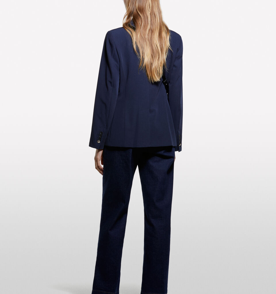 Dunkelblauer Blazer mit goldenen Knöpfen - blazer für damen - Dunkelblau | Sisley image number 2